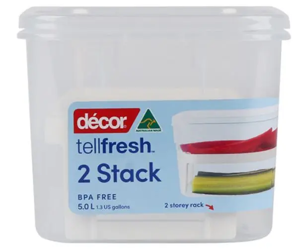 Tellfresh™ 2-Storey Storer with Adjustable Rack, 5.0L