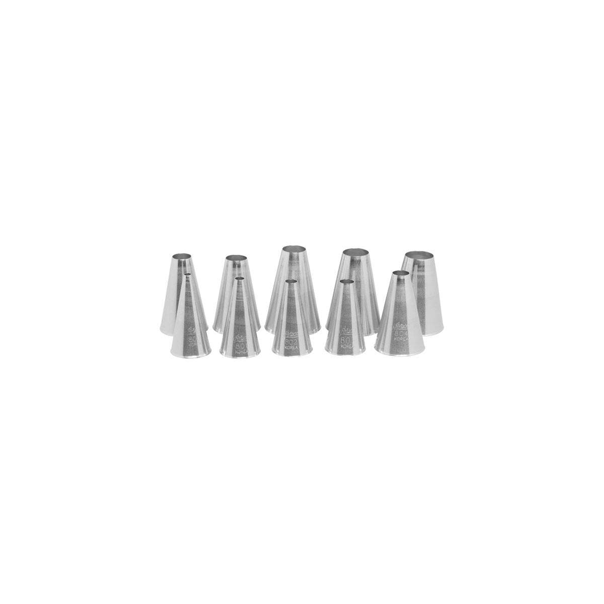 Tubes S/S 10pc Plain No 0-9