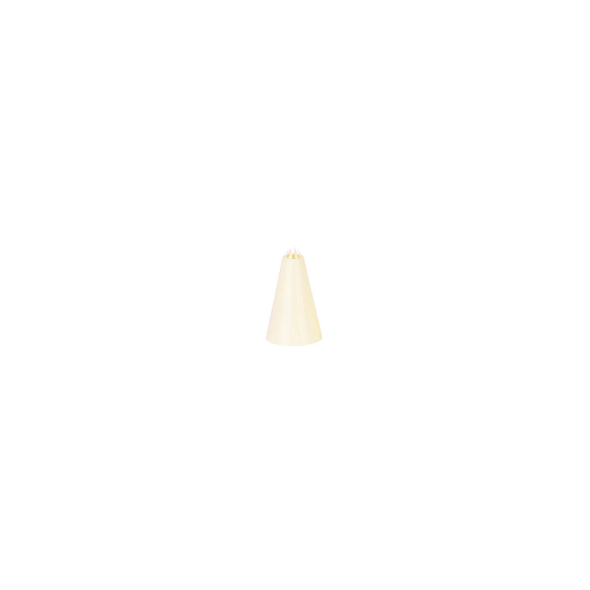 Chef Inox Thermo Decorating Tube Star Plastic 3mm White