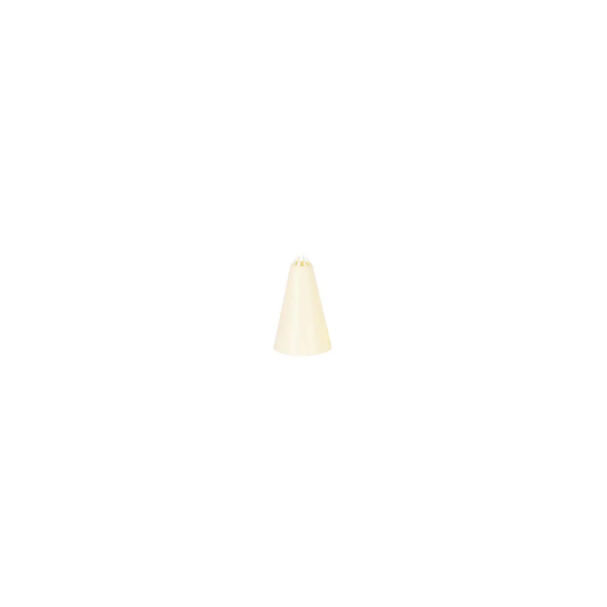 Chef Inox Thermo Decorating Tube Star Plastic 3mm White