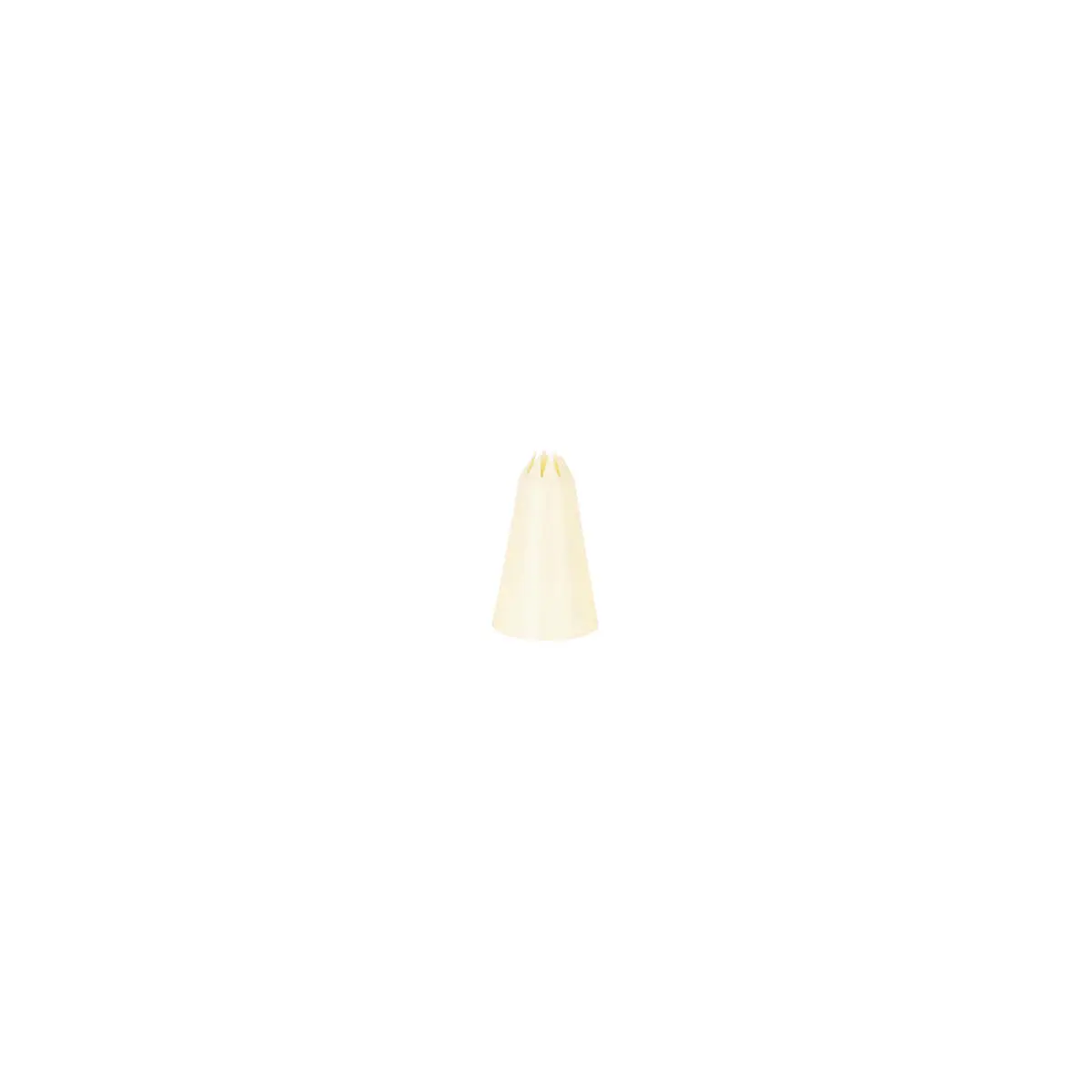 Chef Inox Thermo Decorating Tube Star Plastic 7mm White