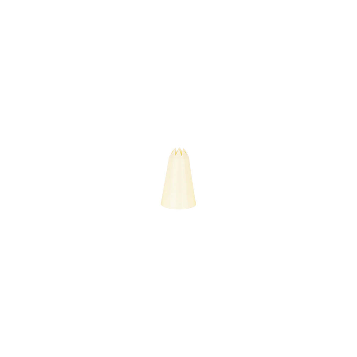 Chef Inox Thermo Decorating Tube Star  Plastic 9mm White