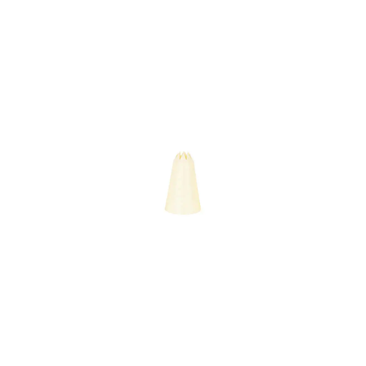 Chef Inox Thermo Decorating Tube Star  Plastic 9mm White