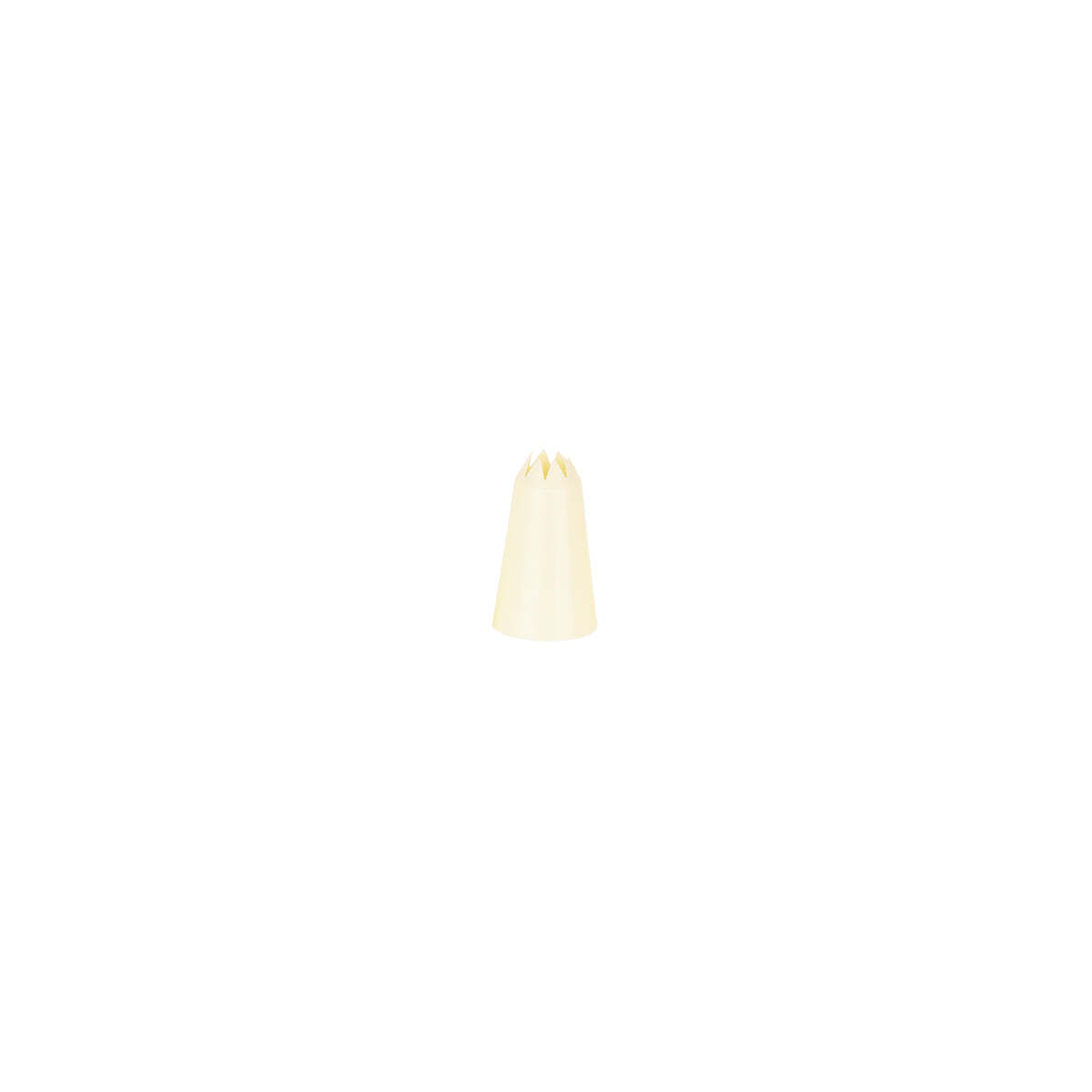 Chef Inox Thermo Decorating Tube Star  Plastic 11mm White