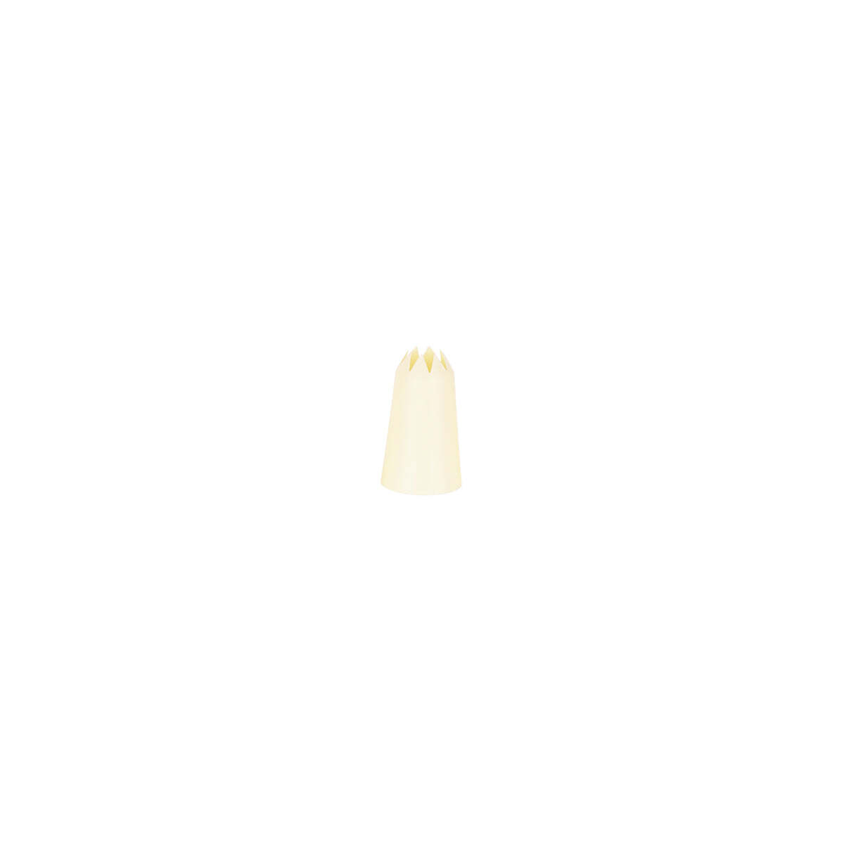 Chef Inox Thermo Decorating Tube Star  Plastic 13mm White
