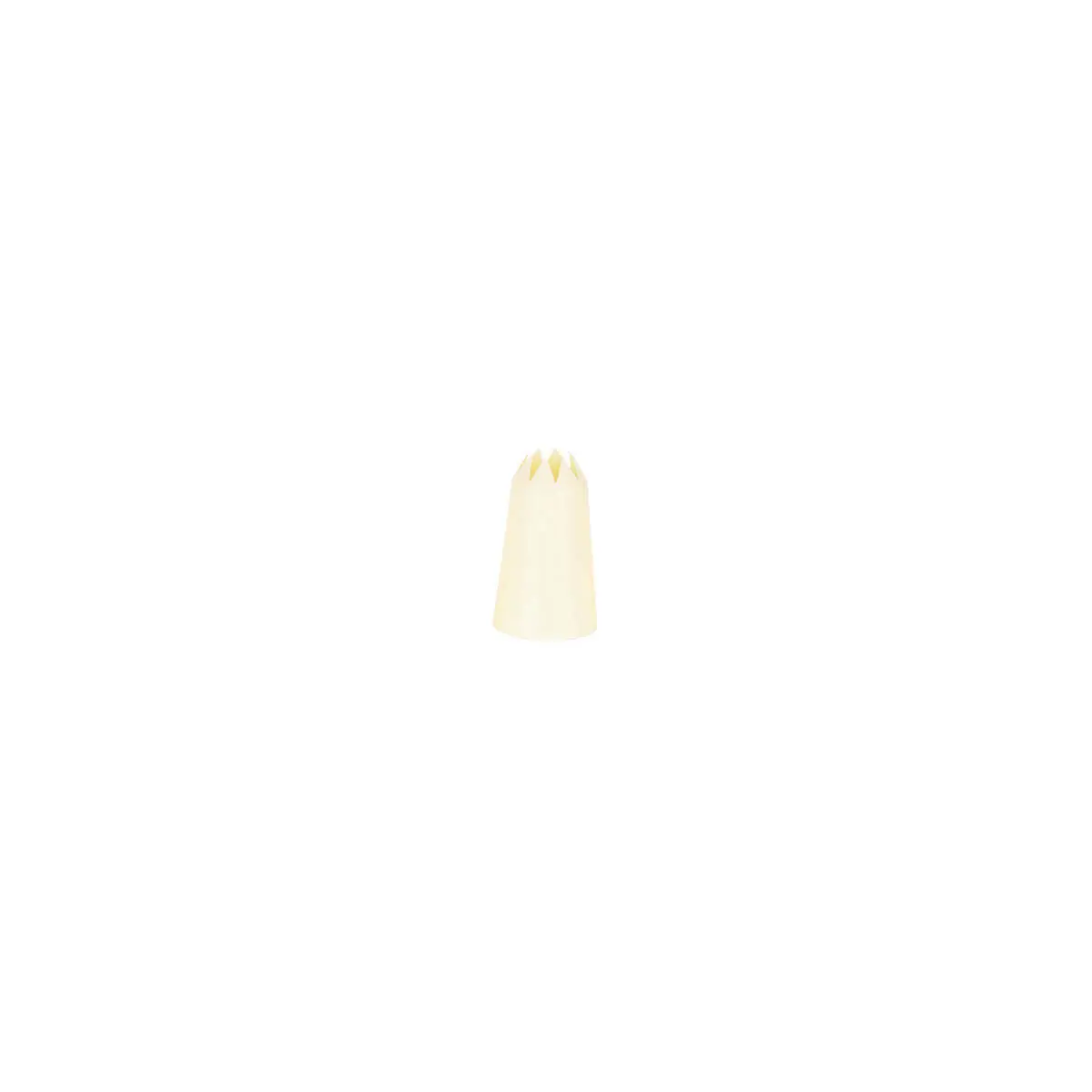 Chef Inox Thermo Decorating Tube Star  Plastic 13mm White
