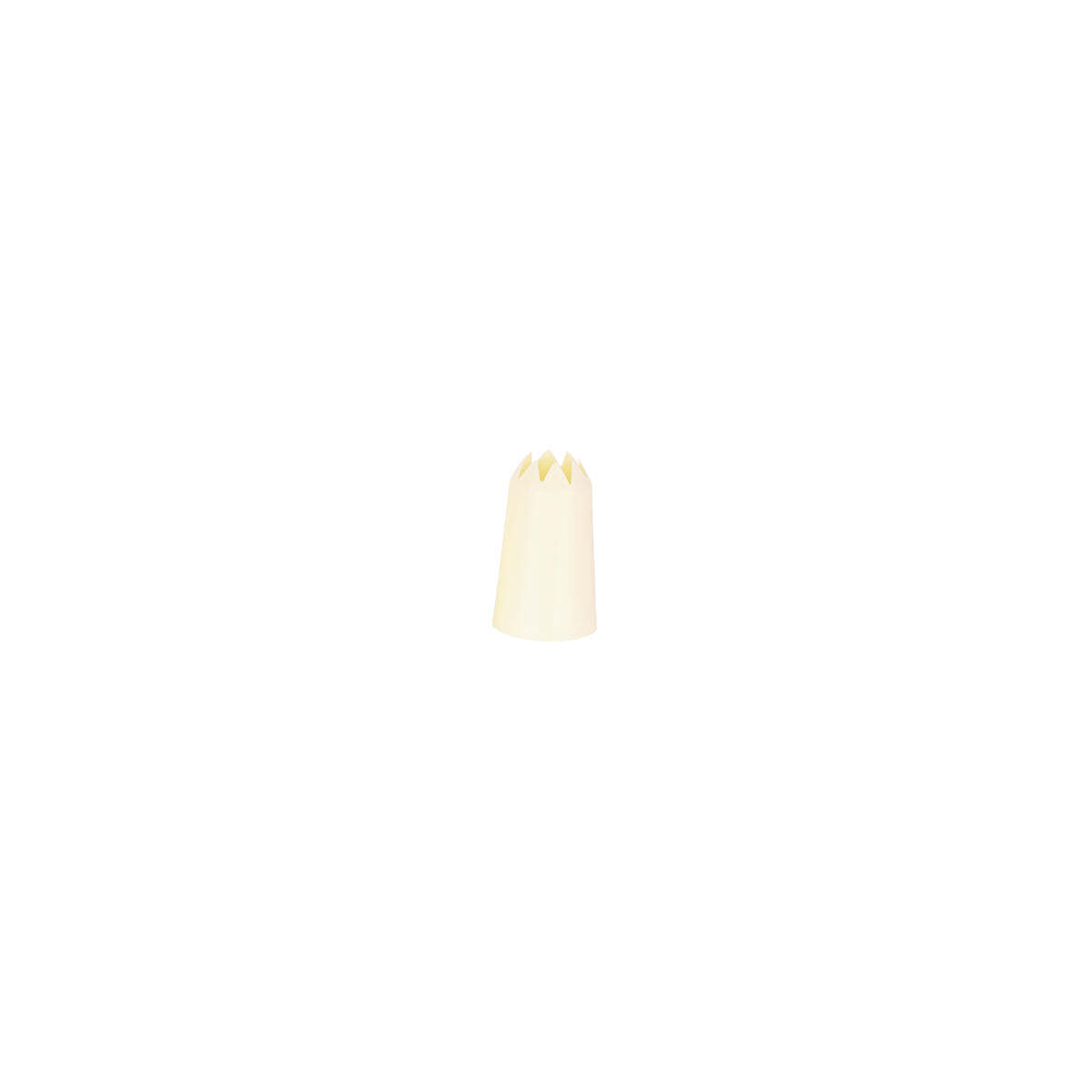 Chef Inox Thermo Decorating Tube Star  Plastic 15mm White
