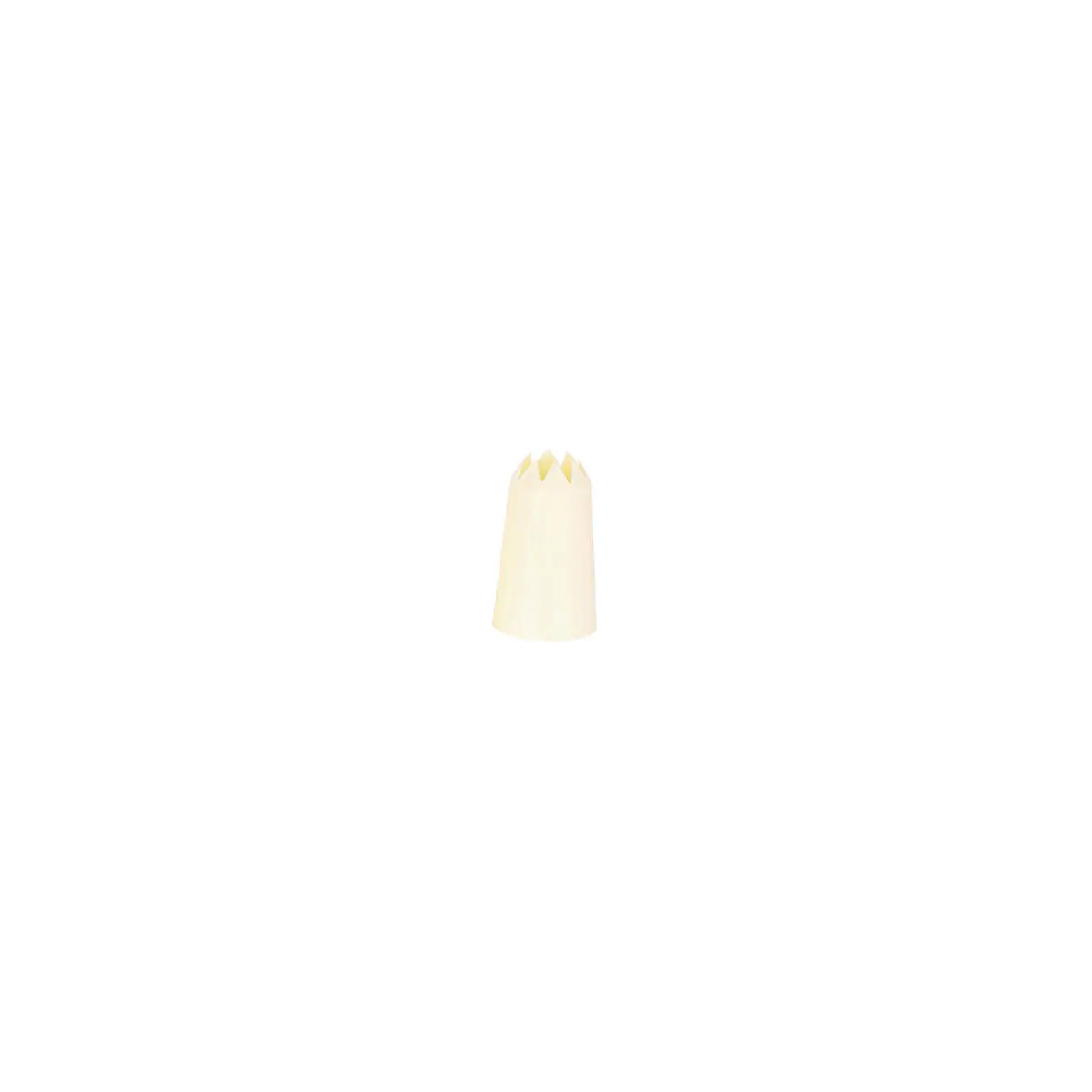 Chef Inox Thermo Decorating Tube Star  Plastic 15mm White
