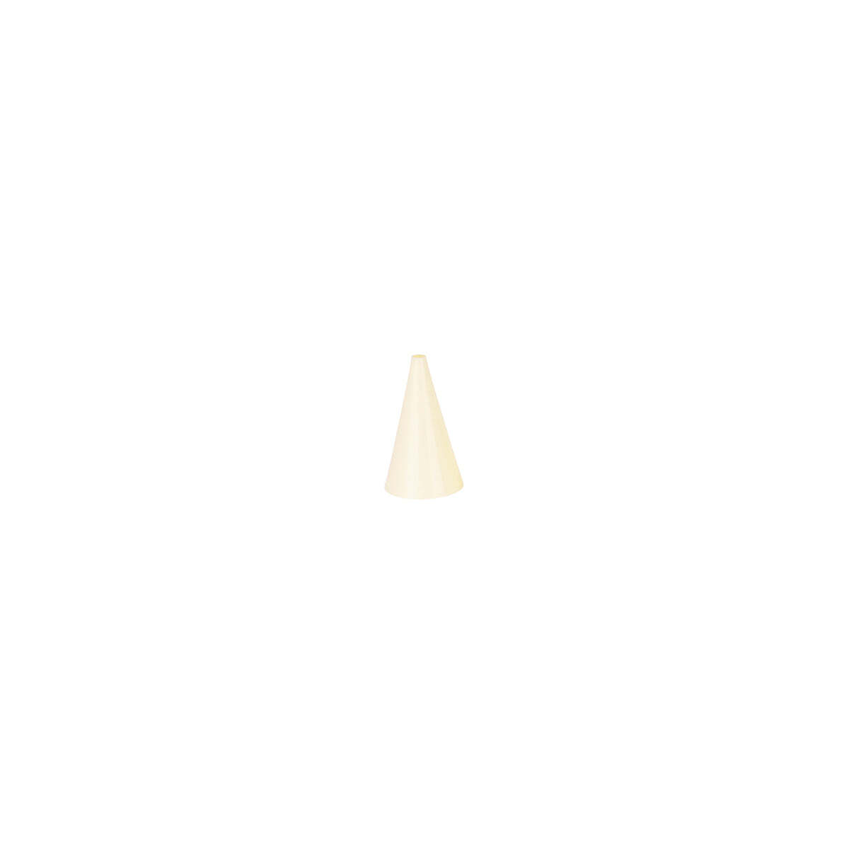 Chef Inox Thermo Decorating Tube Plain  Plastic 3mm White