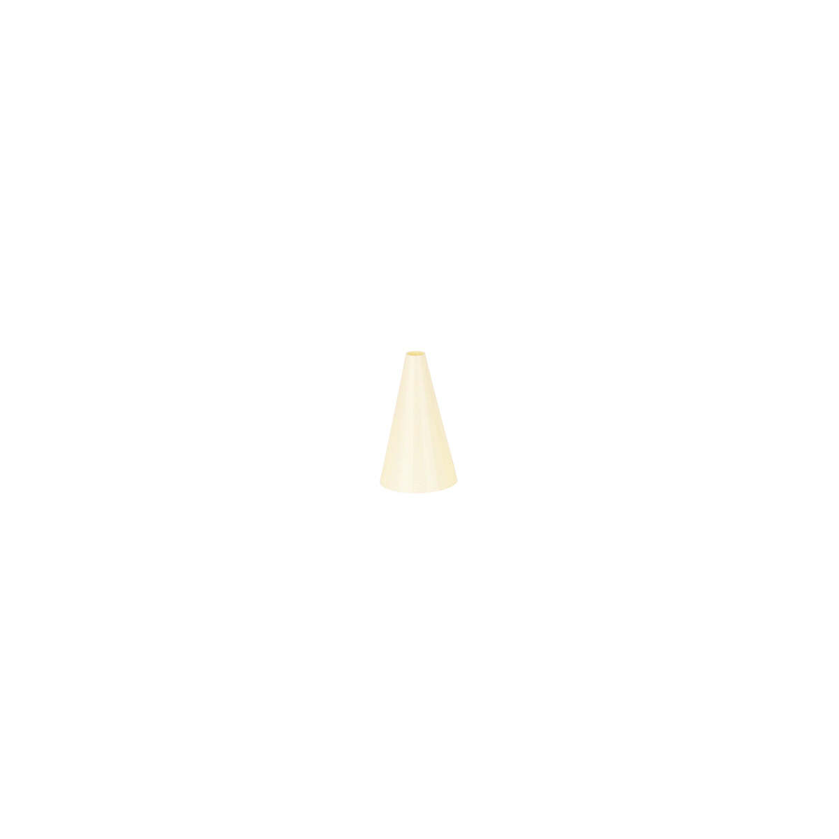 Chef Inox Thermo Decorating Tube Plain  Plastic 5mm White