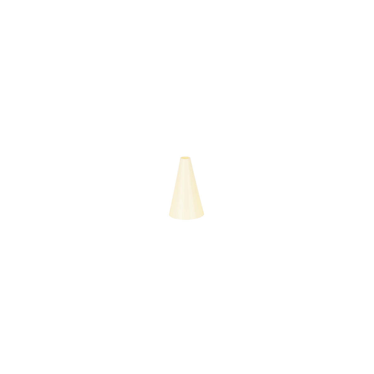 Chef Inox Thermo Decorating Tube Plain  Plastic 7mm White