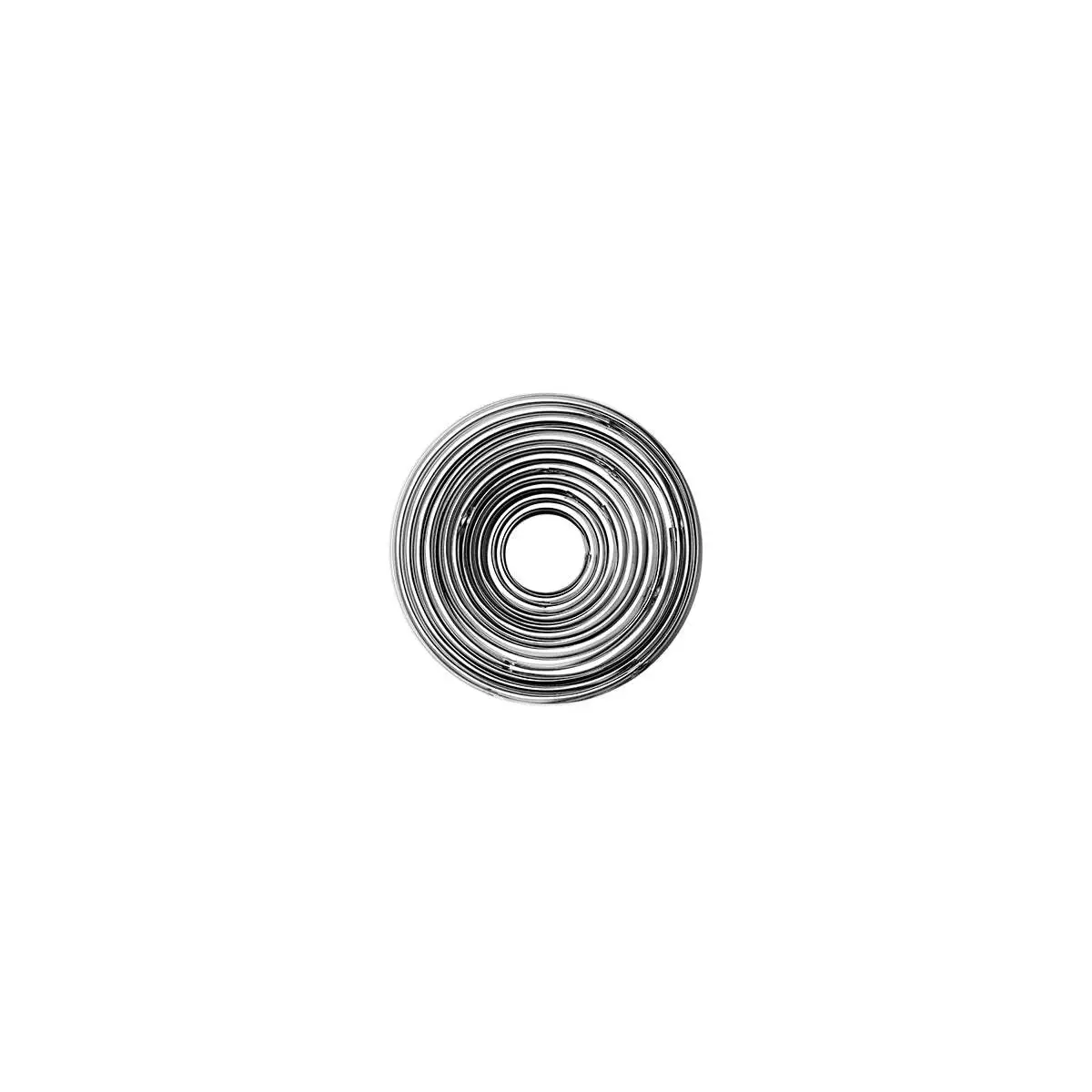 Chef Inox Cutter Set 11pc Round Plain Tin 25-95mm