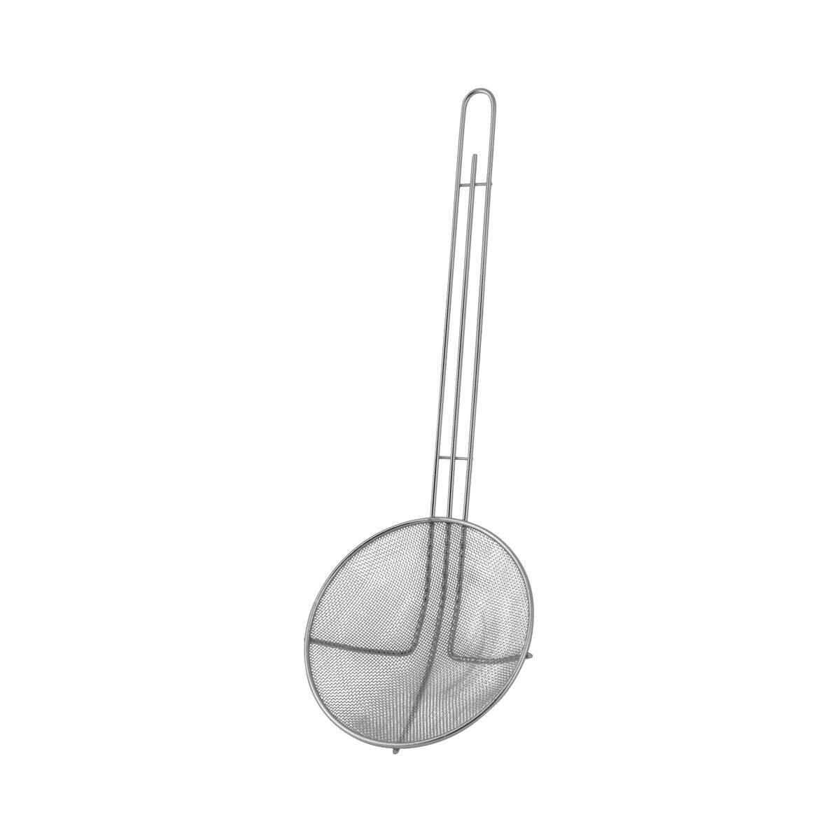 Chef Inox Skimmer Fine Mesh Round Chrome Pltd 160xhdl345mm