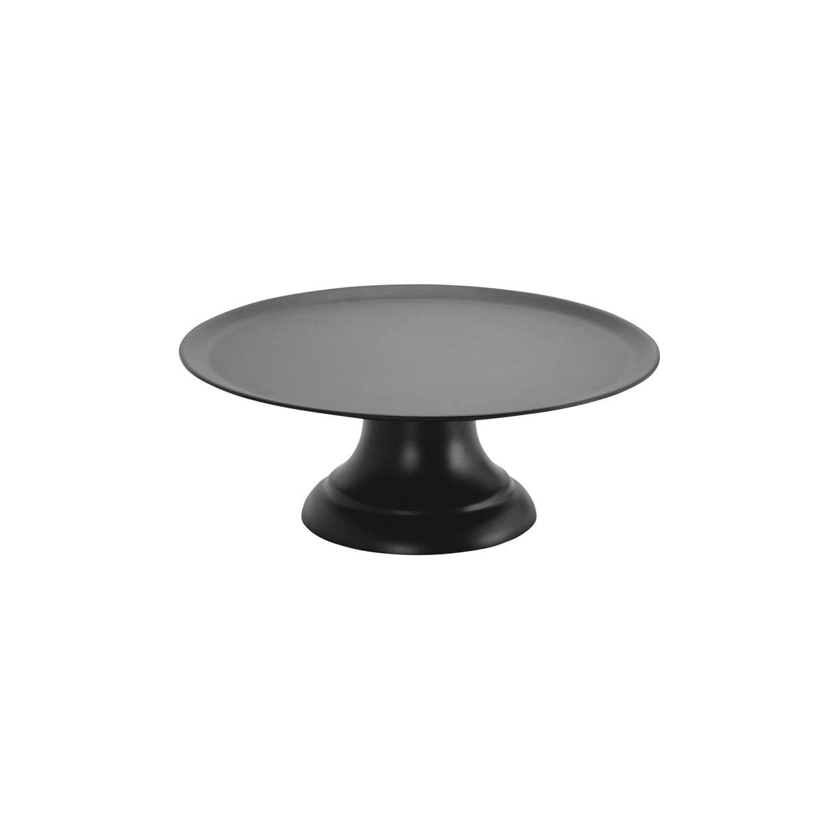 Chef Inox Cake Plate W/Stand Polycarbonate 297mm Black