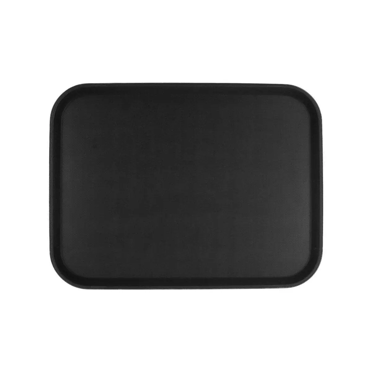 Chef Inox Rect Tray Non Slip Plastic 380x510mm Black