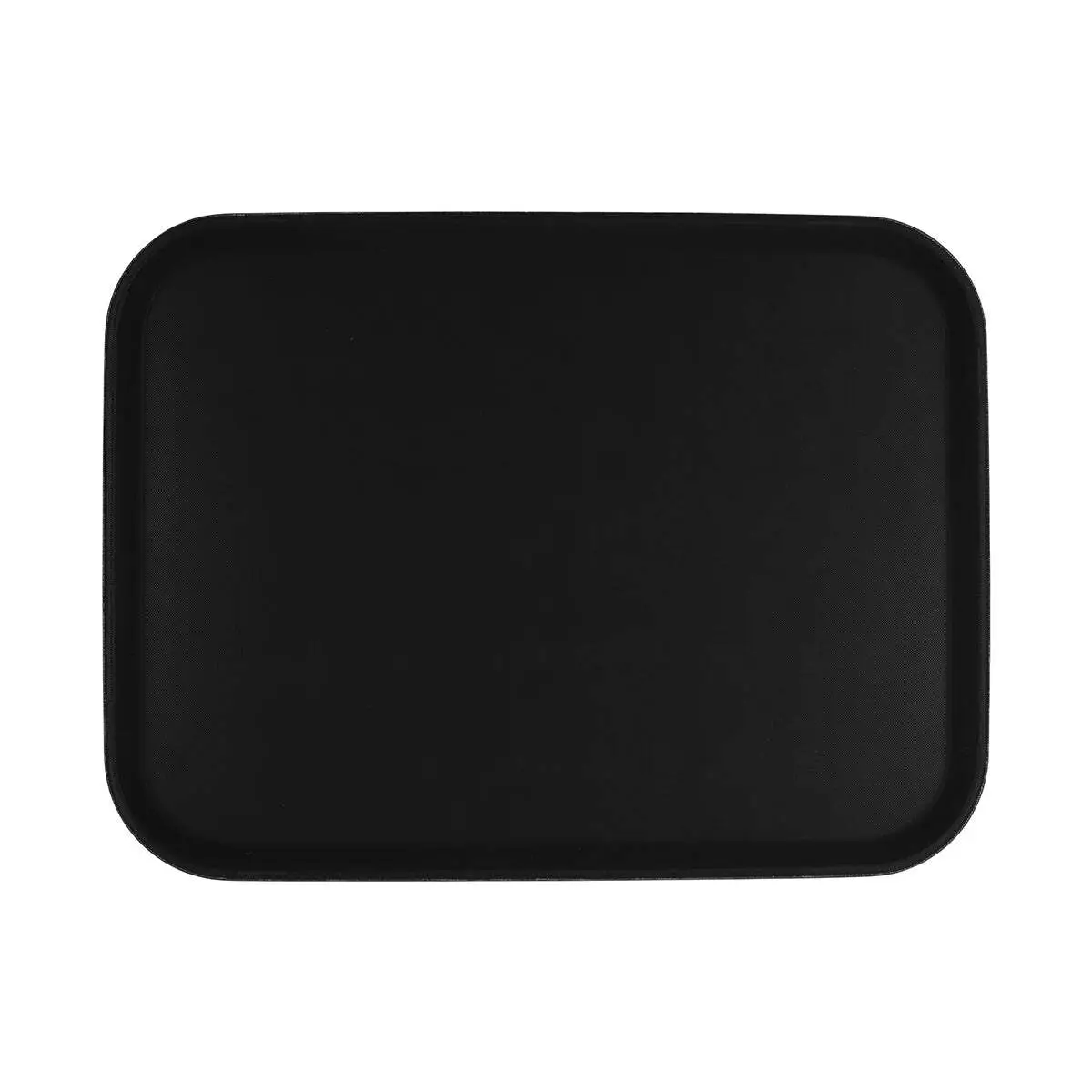 Chef Inox Rect Tray Non Slip Plastic 405x550mm Black