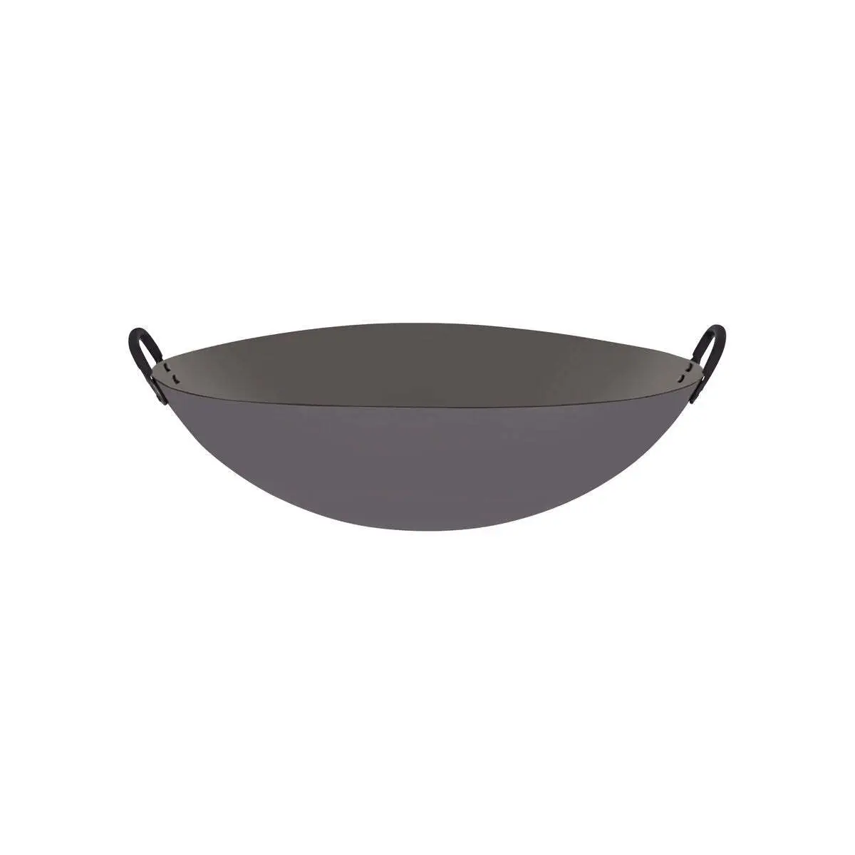 Chef Inox Wok Cast Iron W/Rnd Bottom & 2 Hdls 450mm/18"