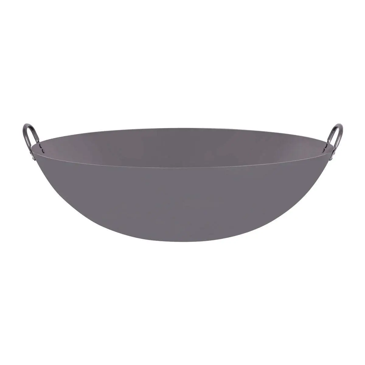 Chef Inox Wok Cast Iron W/Rnd Bottom & 2 Hdls 600mm/24"