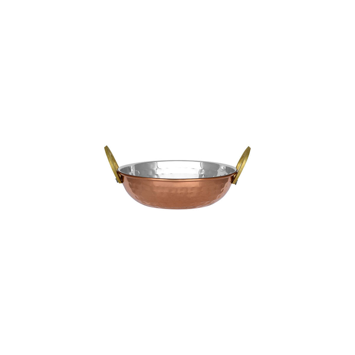 Chef Inox Kadai Bowl W/Hdls S/S W/Copper Plate 145X45mm