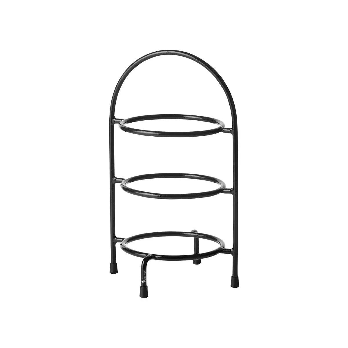Chef Inox 3-Tier Round Display Stand155x185x350mm Black