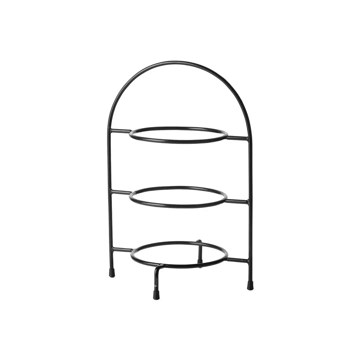 Chef Inox 3-Tier Round Display Stand 195x285x440mm Black