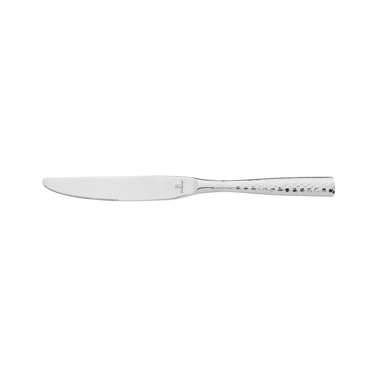 Fortessa Lucca Faceted Table Knife-S/S Solid Handle