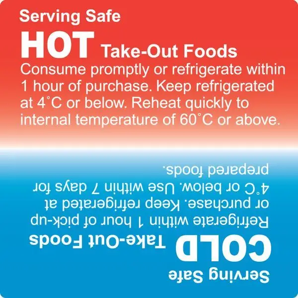 Hot and Cold Safety Labels 