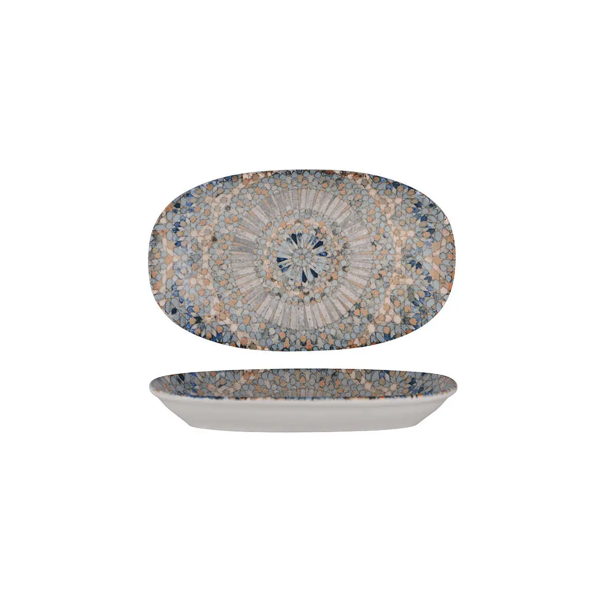 Bonna Luca Mosaic Oval Dish Coupe 240x140mm