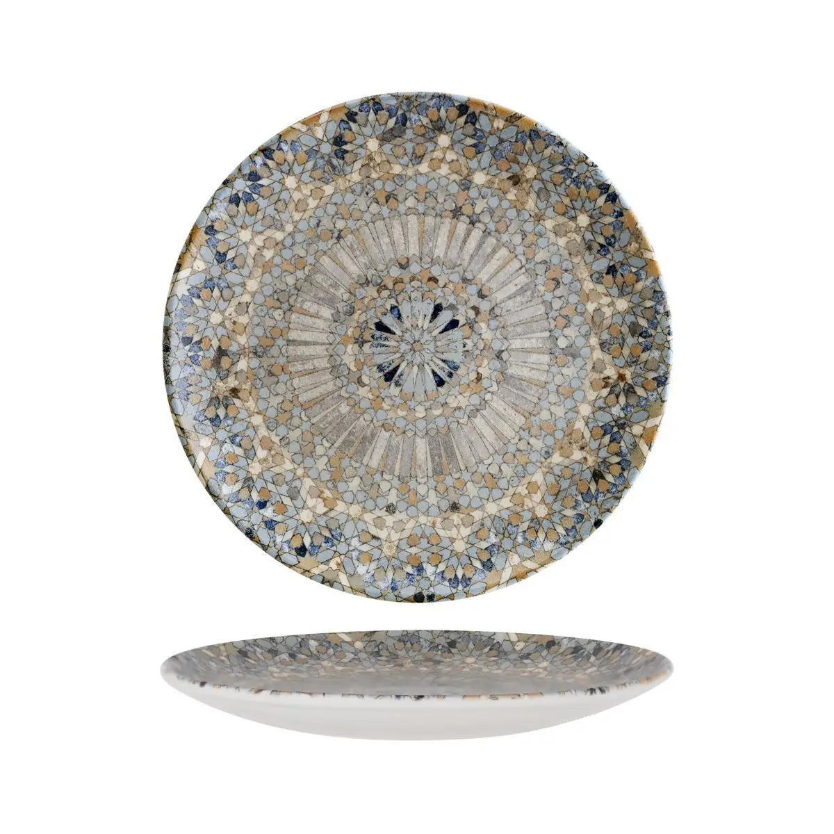 Luca Mosaic Round Coupe Plate 270x30mm 