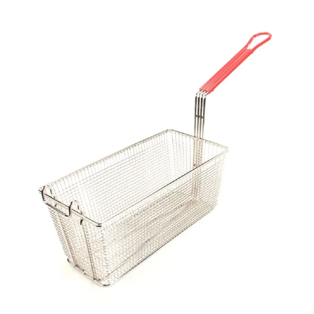 KH Classik Chef Fry Basket 340 X 165 X 150mm Pvc Red Handle S/Steel