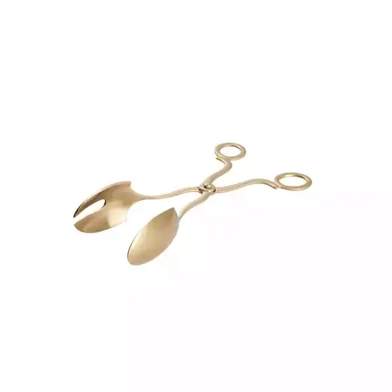 Champagne Gold Trenton Deluxe Scissor Salad Tong-18/10, 212mm