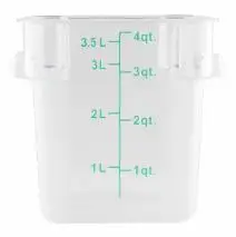 KH Classik Chef Food Grade Square Storage 3.8 Lt Pc