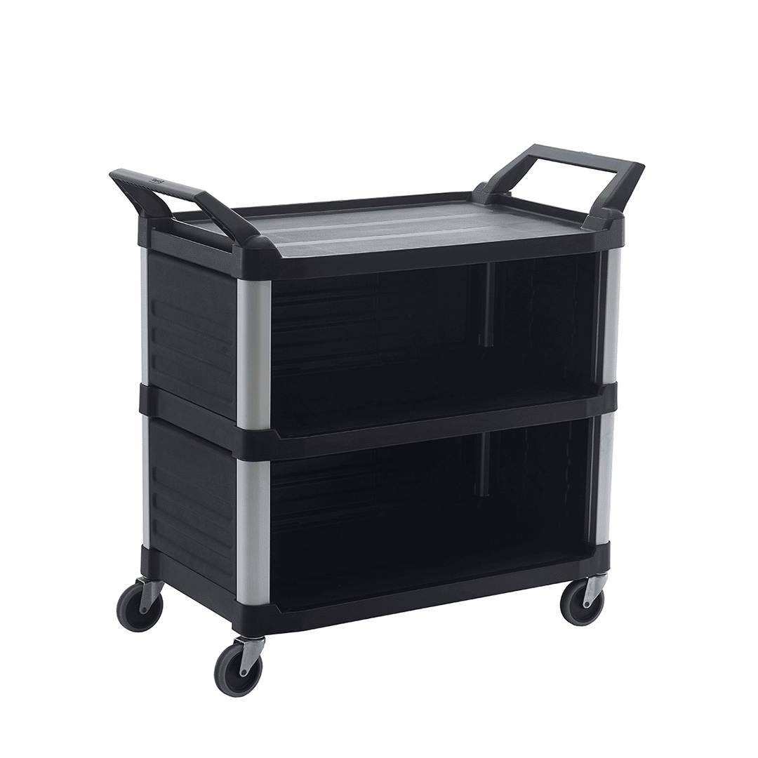 Trust Commercial 3 Tier 1030 X 510 X 960mm Large 3 Side Encl Black 