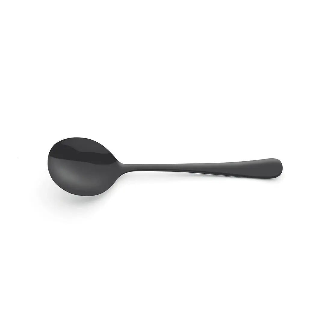Trenton Miami Soup Spoon-Matt Black