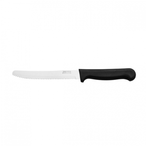Steak Knife Round Tip-Black Handle, 223mm