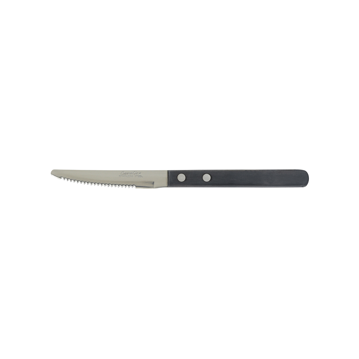 Steak Knife-Black Bakelite Hdl, 100mm 