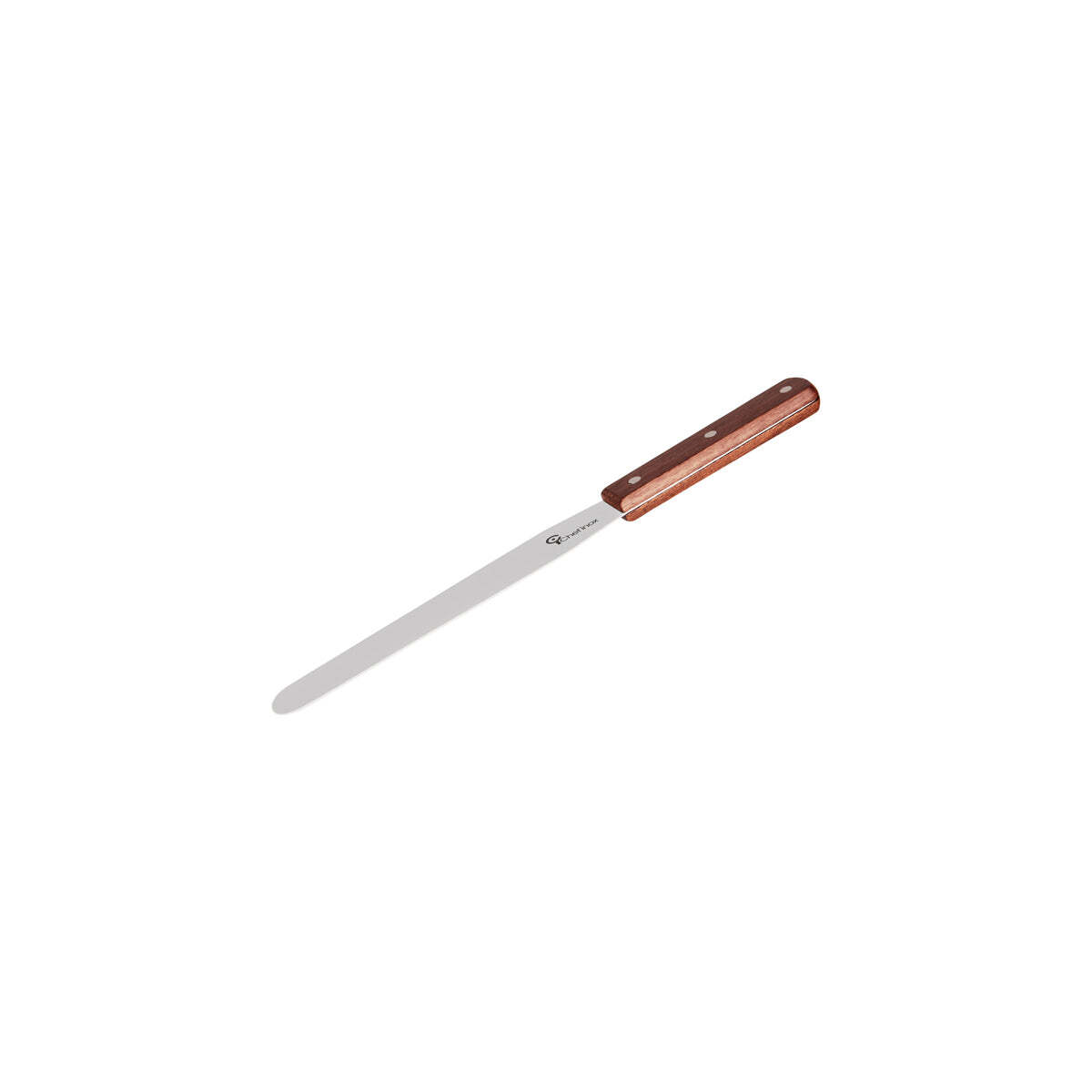 Chef Inox Spatula S/S W/Wooden Hdl 200x30mm 8"/Oa330mm