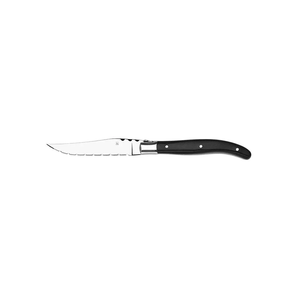 Tablekraft Paris Steak Knife Pointed Tip S/S W/Blk P/Woodhdl