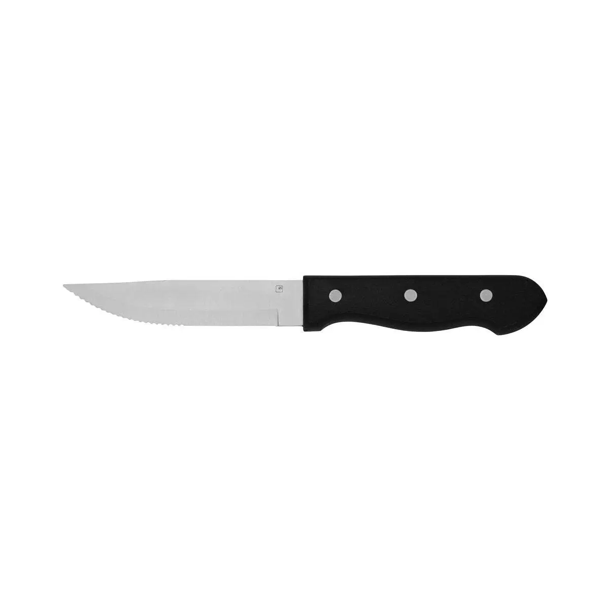 Tablekraft Steak Knife Jumbo Pointed Tip S/S W/Blk Hdl 255mm