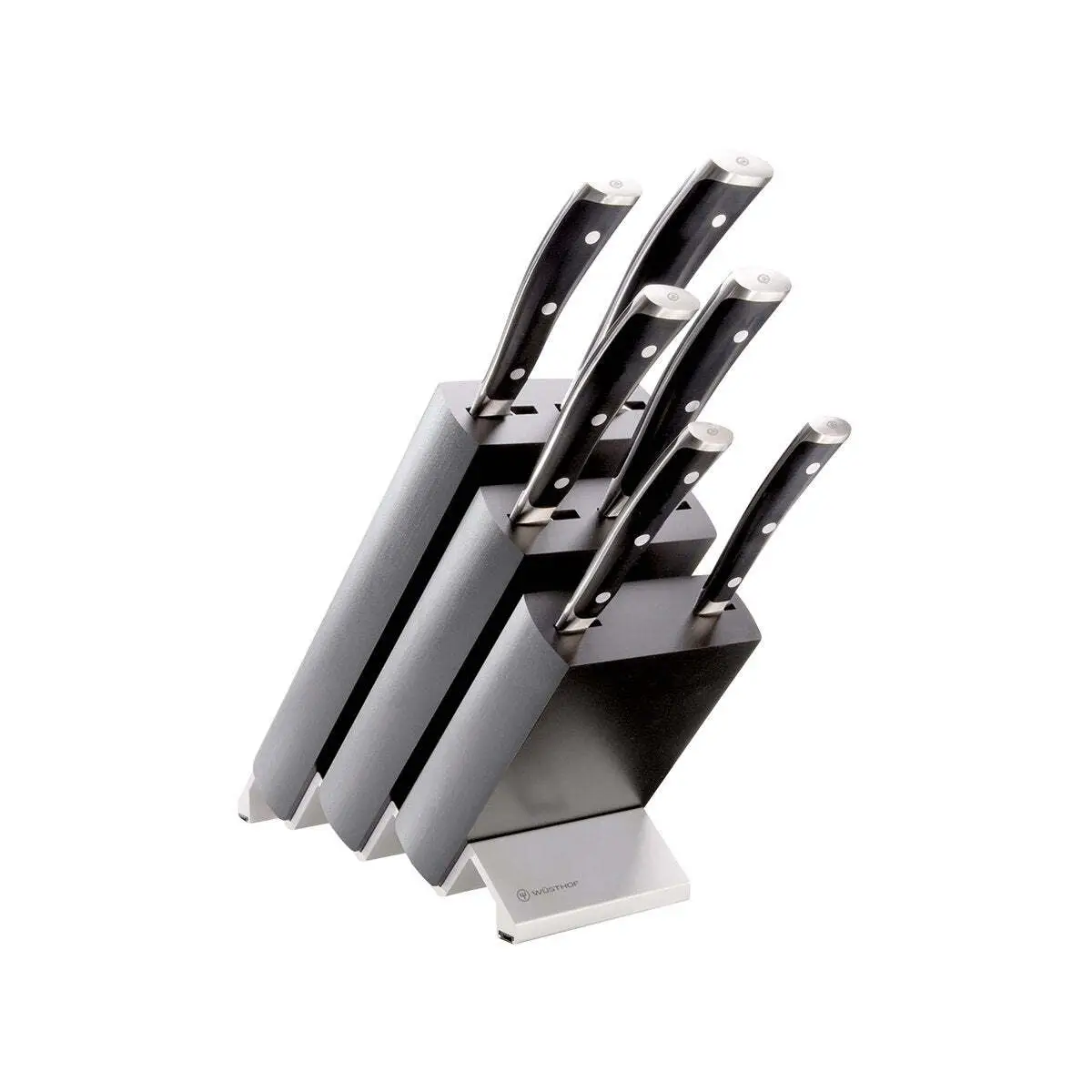 Wusthof Classic Ikon Black Knife Block Set 7pc 