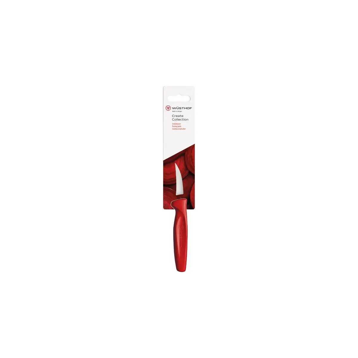 Wusthof Create Peeling Knife 60mm Red Hangsell 