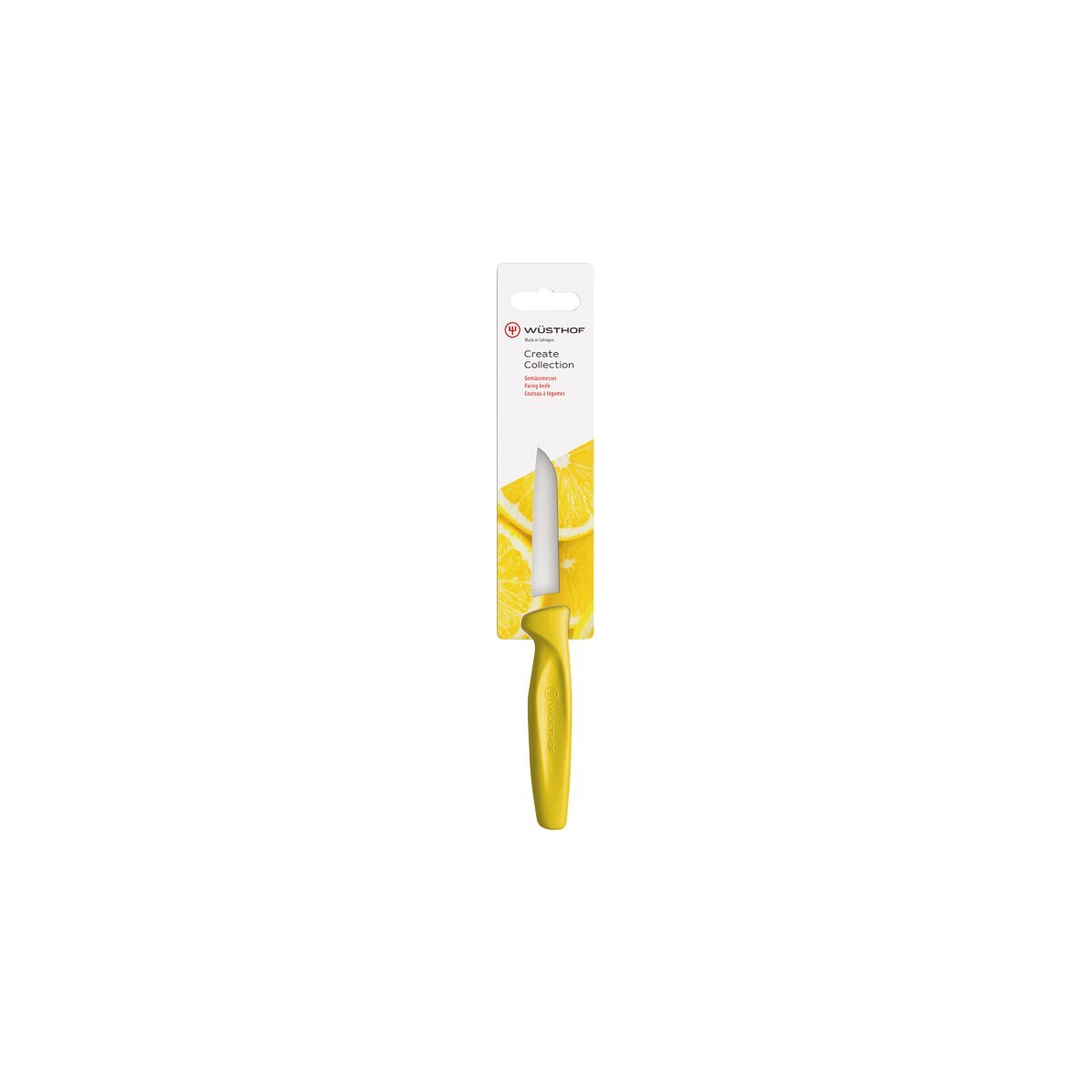 Wusthof Create B/Nose Paring Knife 80mm Yellow  
