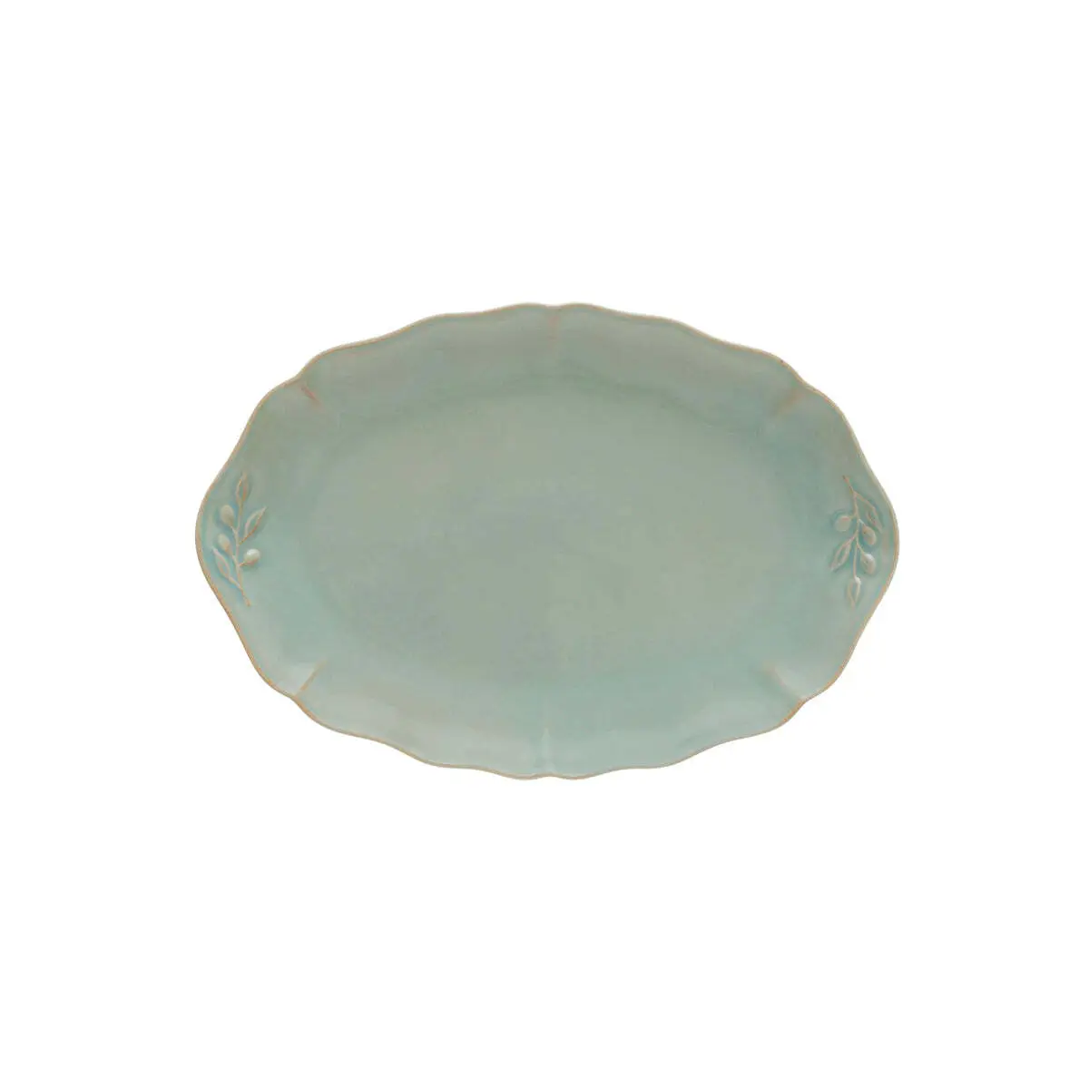 Costa Nova Alentejo Oval Platter 323X222mm Turq 