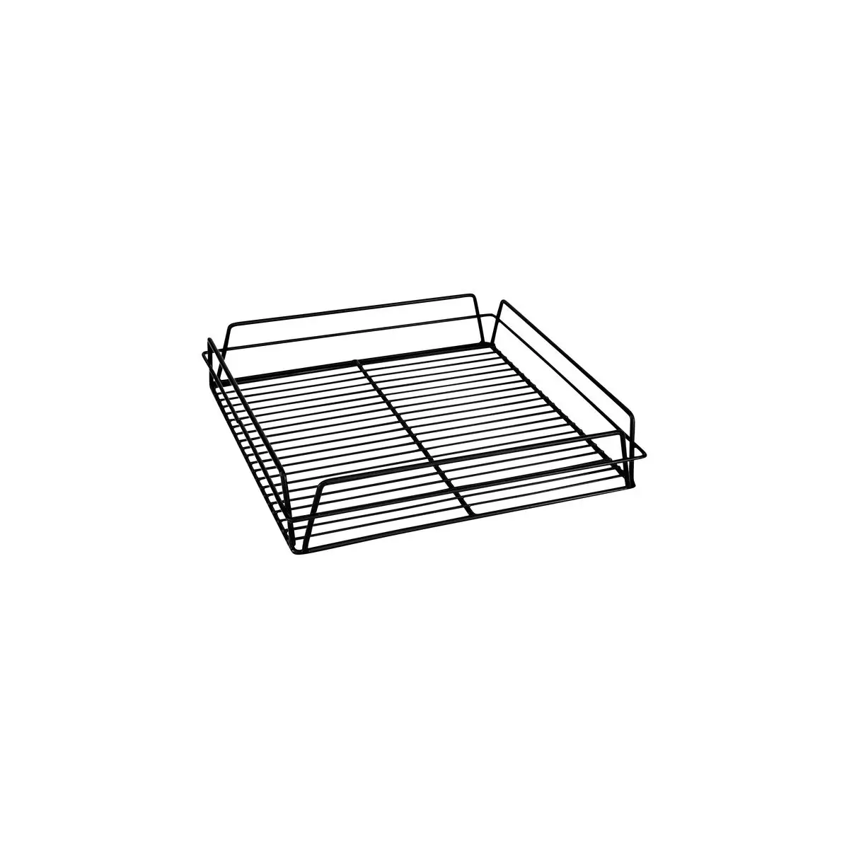 Trenton Glass Basket-Square, 335x355x75mm (14x14") Black Pvc 