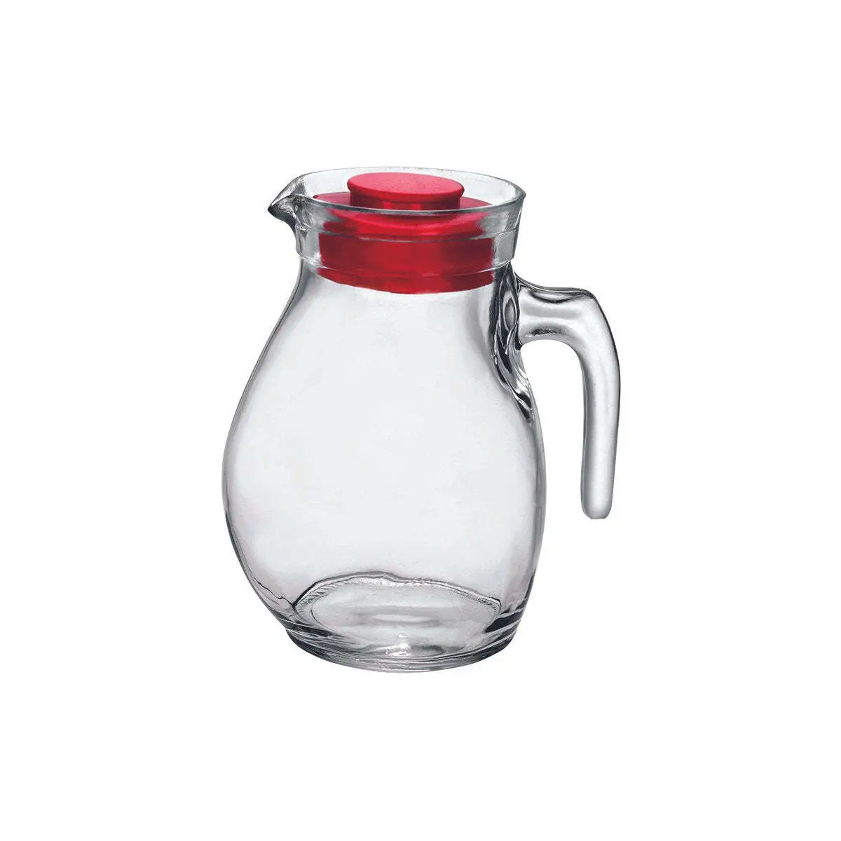 Bormioli Rocco Sangria Jug W/Red Lid 1.5Lt Clear 
