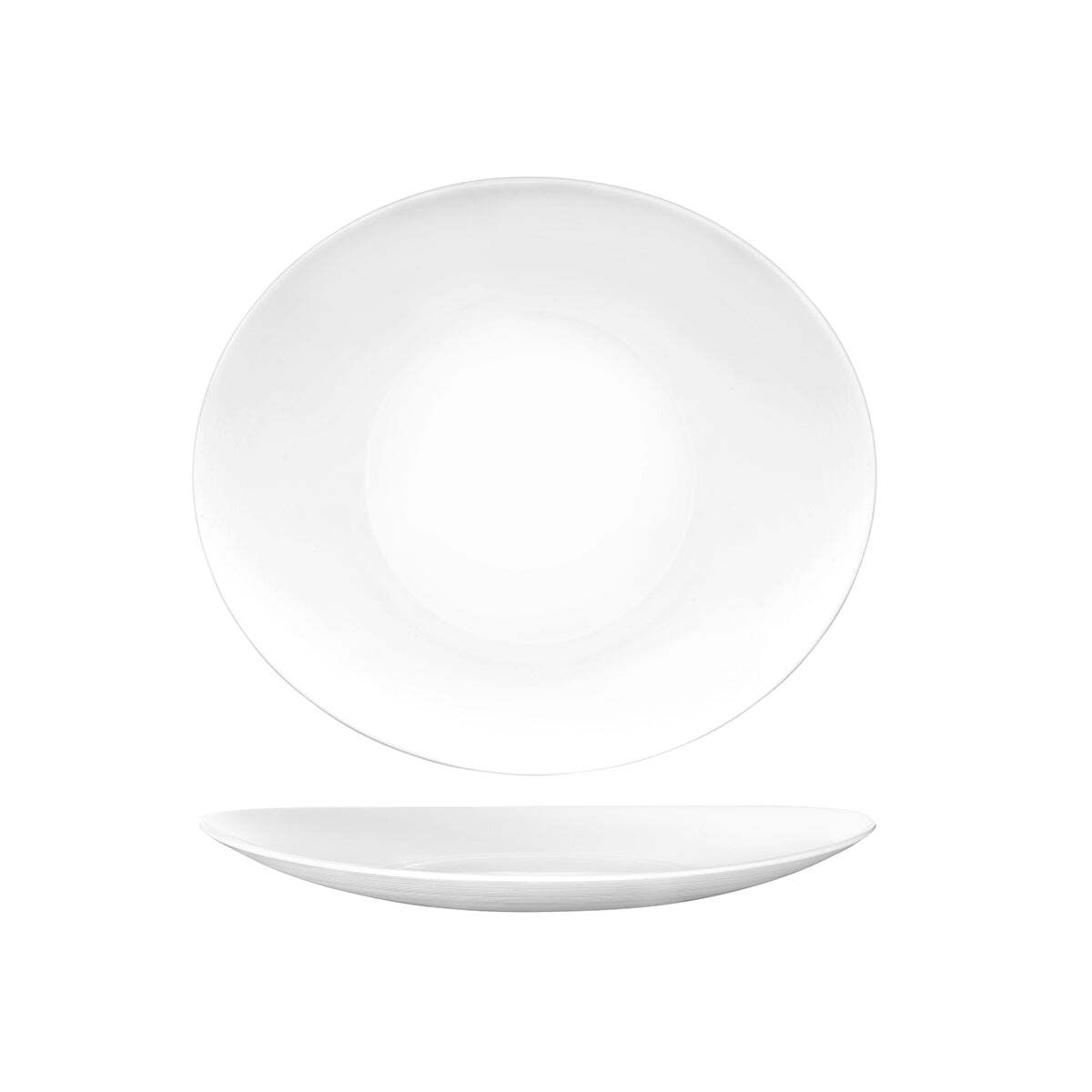 Prometeo Oval Coupe Platter 270x240mm White 