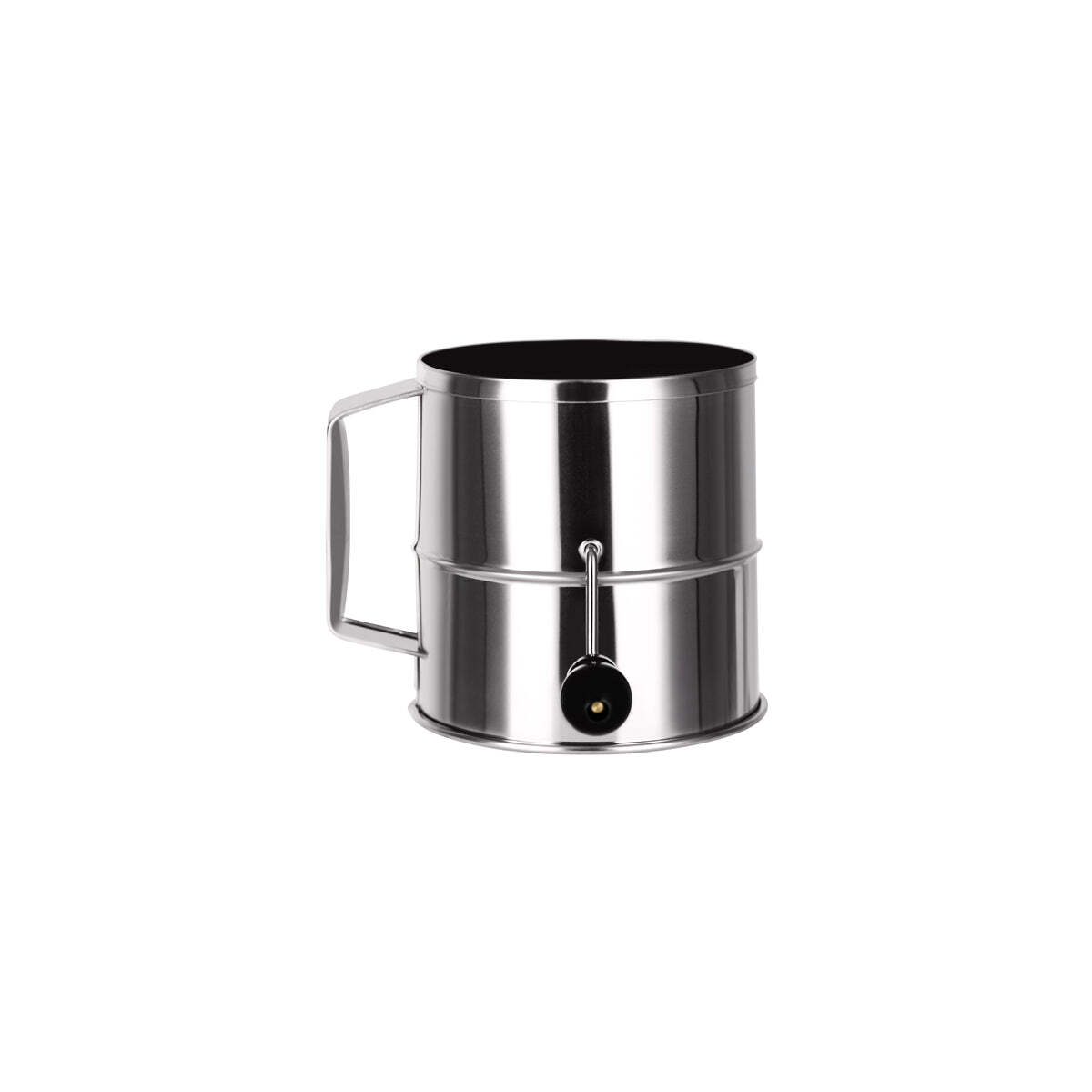 Chef Inox Flour Sifter Crank Hdl 18/10 8 Cup 155x165mm