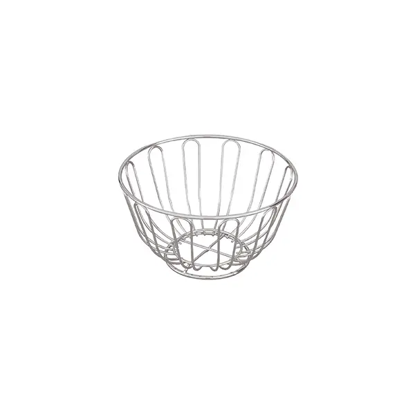Trenton Bread Basket-Chrome | Round | 200X115Mm