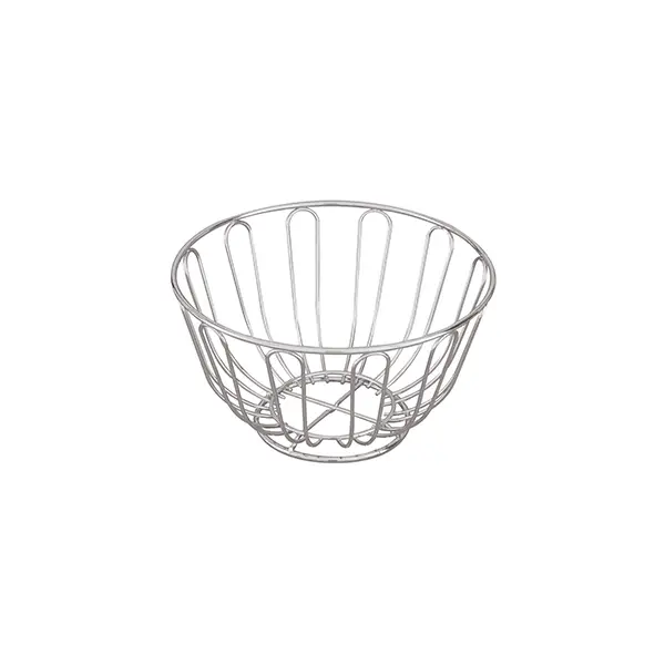 Trenton Bread Basket-Chrome | Round | 240X115Mm