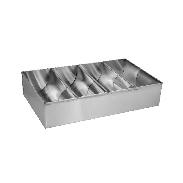 Trenton Cutlery Box-S/S, 4 Comp., 450X260X100Mm